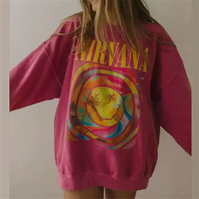 Y2K Cartoon Oversized Graphic Sweatshi