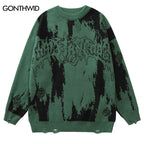 Y2K Vintage Ripped Knit Sweater