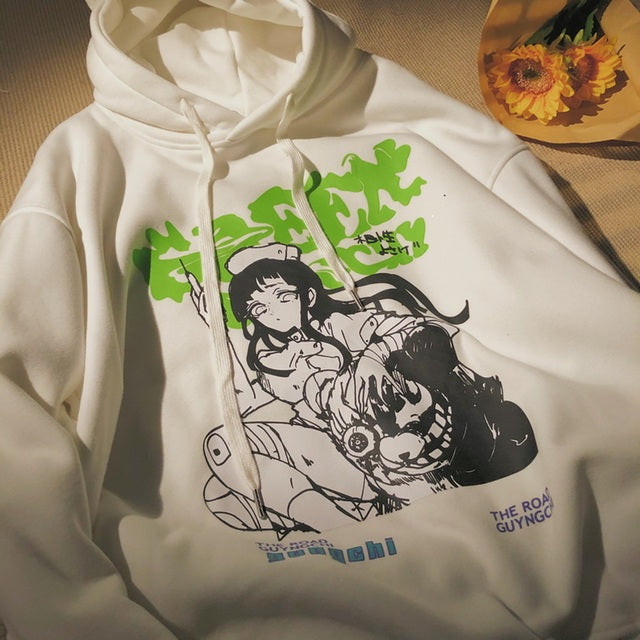 Y2K Harajuku Oversized Graphic Hoodie