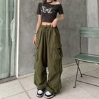 Y2K Techwear Baggy Cargo Pants
