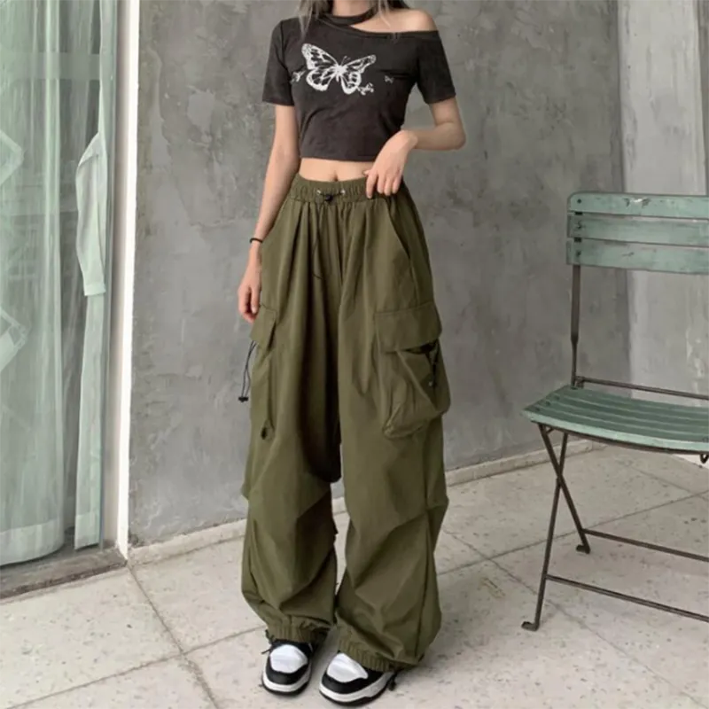 Y2K Techwear Baggy Cargo Pants