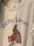 Y2K Carrot Lover Graphic T-Shirt