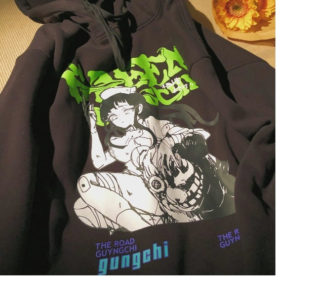 Y2K Harajuku Oversized Graphic Hoodie