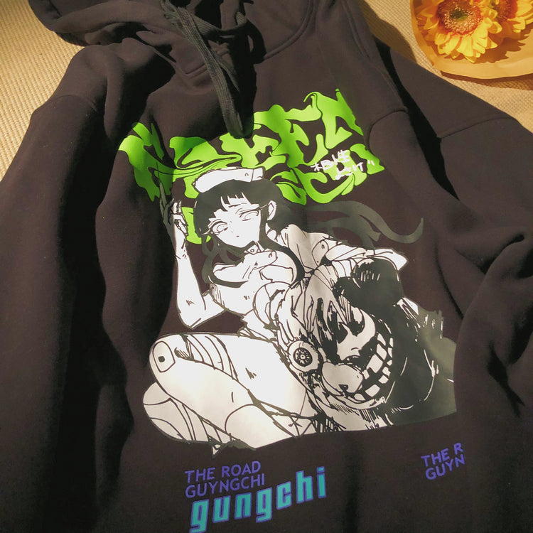 Y2K Harajuku Oversized Graphic Hoodie