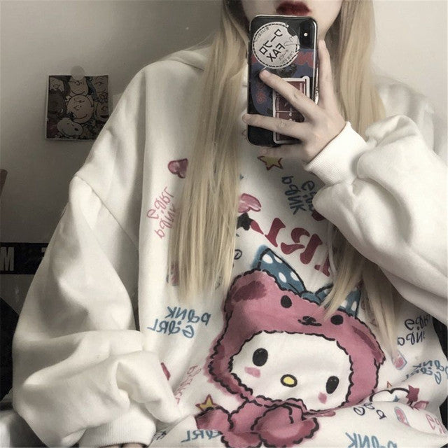 Harajuku Gothic Tie-Dye Devil Hoodie