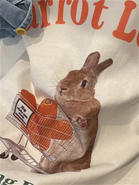 Y2K Carrot Lover Graphic T-Shirt