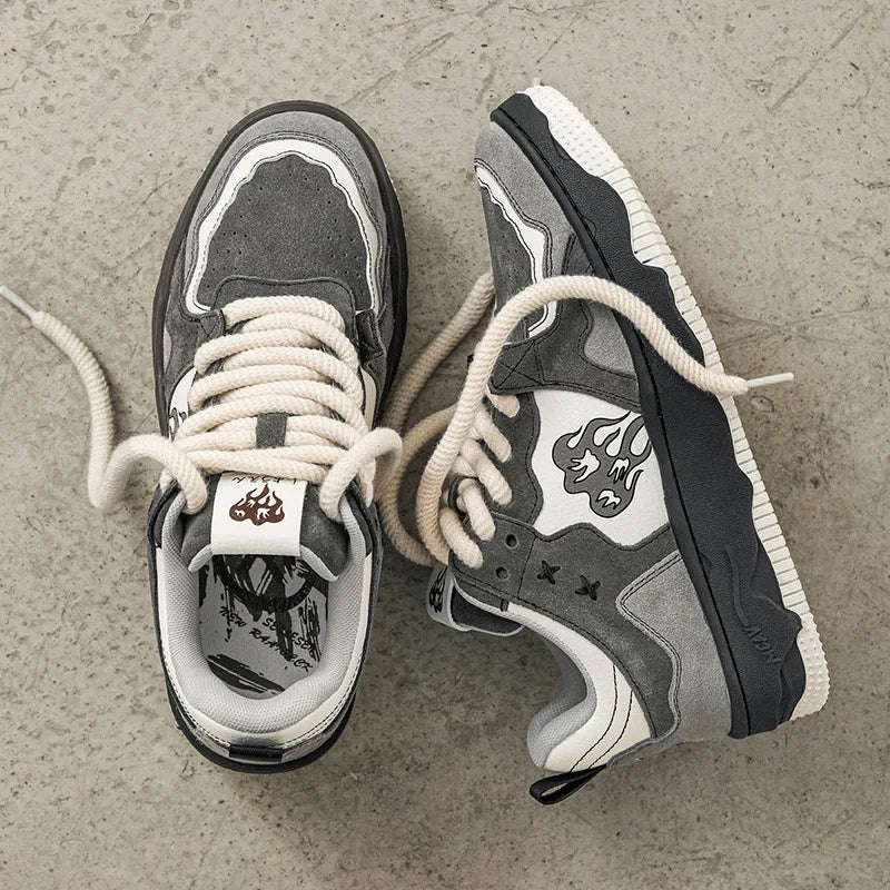 Y2K Punk Goth Retro Skate Sneakers