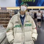 Y2K Oversized Racing Puffer Jacket