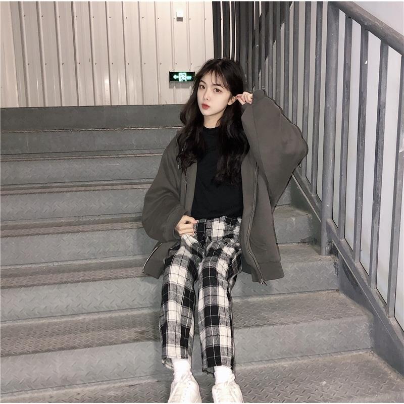 Harajuku Plaid Harem Pants