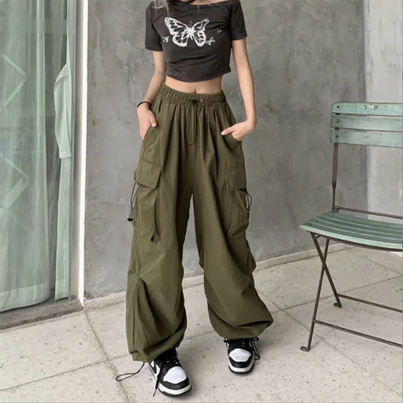 Y2K Techwear Baggy Cargo Pants
