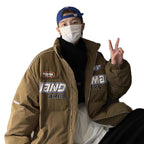 Y2K Oversized Racing Puffer Jacket