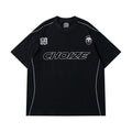 Y2K Oversized Reflective Strip T-Shirt
