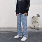 High Street Retro Distressed Baggy Jeans