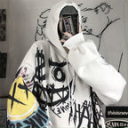 Harajuku Gothic Tie-Dye Devil Hoodie